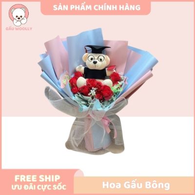 Hoa gấu bông tốt nghiệp 