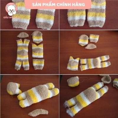 Gấu bông mini bằng tất