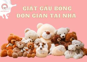 Cách giặt gấu bông đơn giản tại nhà