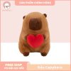 Gấu Capybara Cánh Thiên Thần Ôm Trái Tim